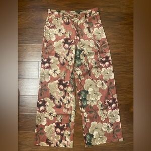NWT Uniqlo Floral Pants Size S